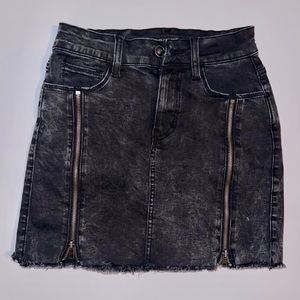 Denim mini skirt
